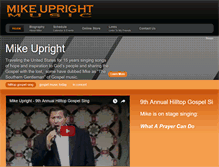 Tablet Screenshot of mikeuprightmusic.com